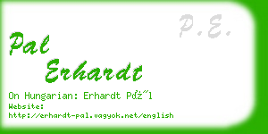 pal erhardt business card